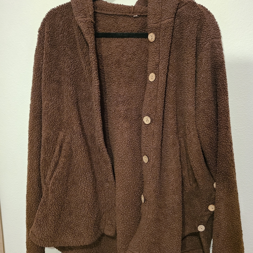 Oversized Teddy button up